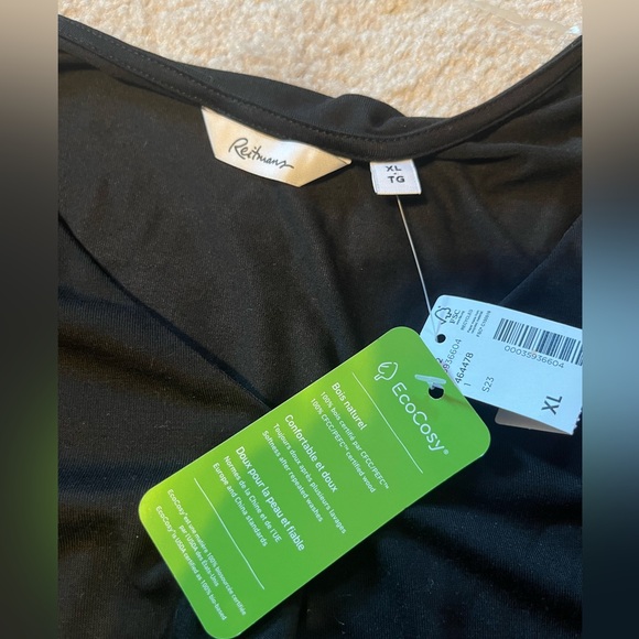 Reitmans Black Flowy Tunic Top - Picture 4 of 5